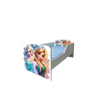Patut Pentru Fetite 2-6 Ani, Ana Si Elsa, Model Sleepy, Cu Saltea 130x60 Cm Ptv6618