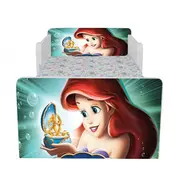 Pat Copii Ariel 2 Cu Paravane Dubla Protectie si Cu Saltea SafeNest 140x70 Cm  Ptv6888