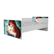 Pat Copii Ariel 2 Cu Paravane Dubla Protectie si Cu Saltea SafeNest 180x80 Cm  Ptv6894