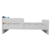 Pat Copii Ariel 3 Cu Paravane Dubla Protectie si Cu Saltea SafeNest 180x80 Cm  Ptv6911