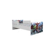 Pat Copii Avengers 2 Cu Paravane Dubla Protectie si Cu Saltea Inclusa 140x70 Cm  Ptv6940