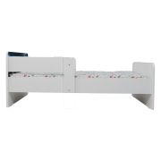 Pat Copii Batman 2-16 ani Cu Paravane Dubla Protectie si Cu Saltea SafeNest 180x80 Cm  Ptv6964