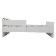 Pat Copii Cars Cu Paravane Dubla Protectie si Cu Saltea SafeNest 140x70 Cm  Ptv6978