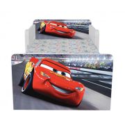 Pat Copii 2-12 ani Cars 2 Cu Paravane Dubla Protectie si Cu Saltea Inclusa 160x80 Cm  Ptv7002