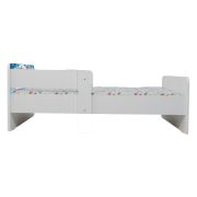 Pat Fete 2-12 Ani Cu Elsa Si Ana, Dubla Protectie, Saltea SafeNest de 160x80 Cm Ptv6840
