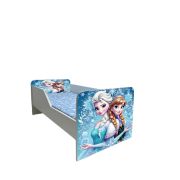 Patut Pentru Fetite 2-8 Ani Elsa Si Ana, Model Sleepy, Cu Saltea SafeNest 140x70 Cm Inclusa Ptv6593