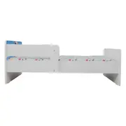 Pat Copii Frozen Cu Paravane Dubla Protectie si Cu Saltea SafeNest 130x60 Cm  Ptv7008