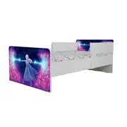 Pat Fete 2-12 Ani Frozen 2, Cu Dubla Protectie Si Saltea SafeNest de 160x80 Cm Inclusa Ptv7042