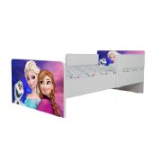 Patut Pentru Fetite 2-6 Ani Frozen 3, Cu Dubla Protectie Si Saltea 130x60 Cm Ptv7048