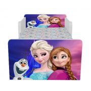 Pat Pentru Fete 2-16 Ani Frozen 3, Cu Dubla Protectie Si Saltea SafeNest 180x80 Cm Ptv7062