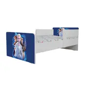 Patut Pentru Fetite 2-6 Ani Frozen 4, Cu Dubla Protectie Si Saltea SafeNest de 130x60 Cm Inclusa Ptv7065