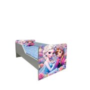 Pat Pentru Fete 2-16 Ani Frozen Flowers, Model Sleepy Cu Saltea De 180x80 Cm Ptv6580
