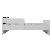 Pat Copii Little Poney Cu Paravane Dubla Protectie si Cu Saltea SafeNest 130x60 Cm  Ptv7082