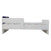 Pat Copii Little Poney Cu Paravane Dubla Protectie si Cu Saltea SafeNest 160x80 Cm  Ptv7094