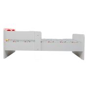 Pat Unisex Cu Imprimeu Inspirat Din Personajele Mickey Si Minnie, Cu Dubla Protectie/paravane, Cu Saltea SafeNest 180x80 Cm Ptv7114