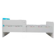 Pat Copii Mickey Si Prietenii Cu Paravane Dubla Protectie si Cu Saltea SafeNest 180x80 Cm  Ptv7132