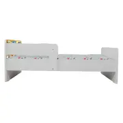Pat Copii 2-16 ani Mickey Si Prietenii 2 Cu Paravane Dubla Protectie si Cu Saltea SafeNest 180x80 Cm  Ptv7149