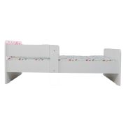 Pat Pentru Fete Cu Imprimeu Inspirat Din Personajul Minnie 2, Cu Dubla Protectie/ Paravane, Cu Saltea SafeNest De 160x80 Cm Ptv7163