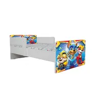 Pat Copii Paw Patrol Space 2-12 ani Cu Paravane Dubla Protectie si Cu Saltea SafeNest 160x80 Cm  Ptv6713