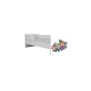 Pat Copii 2-16 Paw Patrol White Cu Paravane Dubla Protectie si Cu Saltea Inclusa 180x80 Cm  Ptv7217