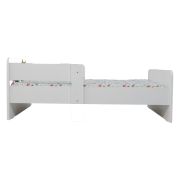 Pat Copii 2-16 Paw Patrol White Cu Paravane Dubla Protectie si Cu Saltea SafeNest 180x80 Cm  Ptv7217