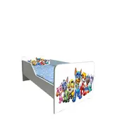 Pat Copii Paw Patrol White Model Sleepy 2-12 ani Cu Saltea SafeNest 160x80 Cm  Ptv6654