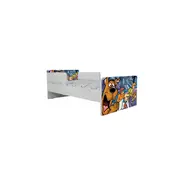 Pat Copii Scooby-doo Cu Paravane Dubla Protectie si Cu Saltea SafeNest 160x80 Cm  Ptv7251