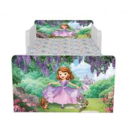 Pat Copii Sofia Cu Dubla Cu Paravane Dubla Protectie si Cu Saltea SafeNest 140x70 Cm  Ptv6784
