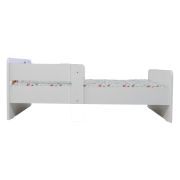 Pat Copii Sofia 1 Cu Paravane Dubla Protectie si Cu Saltea Inclusa 130x60 Cm Ptv7257