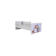 Pat Copii Sofia 1 Cu Paravane Dubla Protectie si Cu Saltea SafeNest 160x80 Cm  Ptv7268