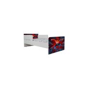 Pat Copii Imprimat Cu Spiderman De Baieti 2-6 Ani Cu Paravane Dubla Protectie Cu Saltea SafeNest 130x60 Cm  Ptv7274