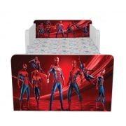 Pat De Baieti 2-16 Ani Cu Spiderman 3, Cu Dubla Protectie + Saltea SafeNest 180x80 Cm Ptv7320