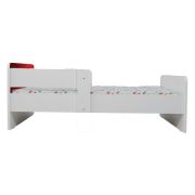 Pat Baieti 2-12 Ani Imprimat Cu Spiderman 4 , Cu Dubla Protectie, Saltea SafeNest 160x80 Cm Inclusa Ptv7335