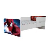 Pat De Baieti 2-12 Ani Cu Spiderman 5, Cu Protectie Dubla, Saltea De 160x80 Cm Inclusa Ptv7353