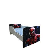 Pat Copii Spiderman 5 Model Sleepy 2-6 ani Cu Saltea SafeNest 130x60 Cm Ptv6434