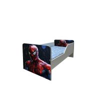 Pat Copii Spiderman 5 Model Sleepy 2-6 ani Cu Saltea SafeNest 130x60 Cm Ptv6434