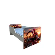 Pat Pentru Baieti 2-6 Ani Cu Spiderman 7, Model Sleepy, Cu Saltea SafeNest 130x60 Cm Inclusa Ptv6483