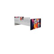 Pat Copii Tom&Jerry 2-16 ani Cu Paravane Dubla Protectie si Cu Saltea SafeNest 180x80 Cm  Ptv7376