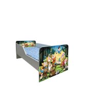 Pat Copii Alba Ca Zapada Model Sleepy 2-16 ani Cu Saltea SafeNest 180x80 Cm  Ptv5735