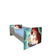 Pat Copii Ariel 3 Model Sleepy 2-6 ani Cu Saltea SafeNest 130x60 Cm  Ptv5803