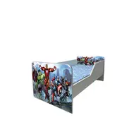 Pat Copii Avengers Model Sleepy 2-6 ani Cu Saltea SafeNest 130x60 Cm  Ptv5829