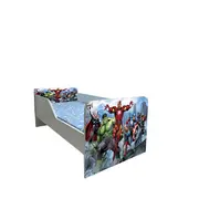 Pat Copii Avengers Model Sleepy 2-12 ani Cu Saltea SafeNest 160x80 Cm  Ptv5844