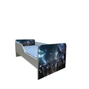 Pat Copii Batman Model Sleepy 2-8 ani Cu Saltea SafeNest 140x70 Cm  Ptv5886