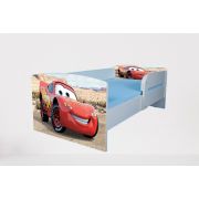Patut pentru baieti 2-6 ani Cars 2, Cu Protectie si saltea de 130x60 Cm Ptv4633