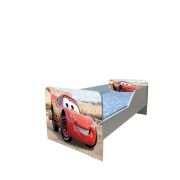 Pat Copii Cars 2 Model Sleepy 2-8 ani Cu Saltea SafeNest 140x70 Cm Ptv5935