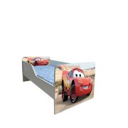 Pat Copii Cars 2 Model Sleepy 2-12 ani Cu Saltea Inclusa 160x80 Cm  Ptv5940