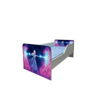 Patut Pentru Fete 2-8 Ani Frozen, Model Sleepy, Cu Saltea De 140x70 Cm Inclusa Ptv5691