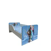 Patut Pentru Fetite 2-8 Ani Frozen 1, Model Sleepy, Cu Saltea SafeNest de 140x70 Cm Ptv5962