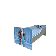 Pat Pentru Fete 2-16 Ani Frozen 1, Model Sleepy, Cu Saltea SafeNest 180x80 Cm Ptv5972