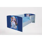 Pat Pentru Fetite 2-8 Ani Frozen 2, Cu Protectie Si Saltea SafeNest de 140x70 Cm Inclusa Ptv4652